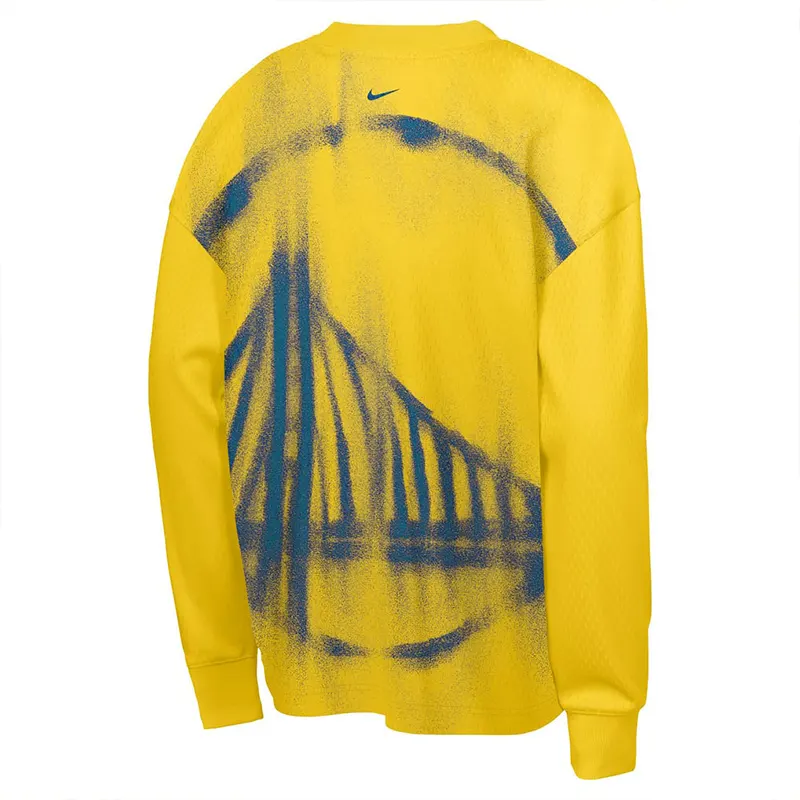 NBA x Nike Golden State Warriors Gold 2026 Standard Issue Practice Long Sleeve T-Shirt - Image 5