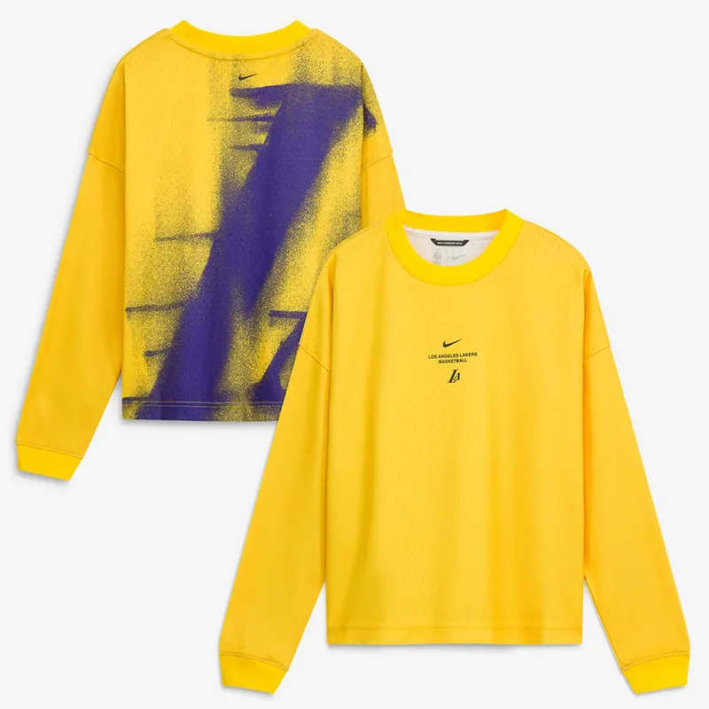 NBA x Nike Los Angeles Lakers 2026 Standard Issue Long Sleeve T-Shirt