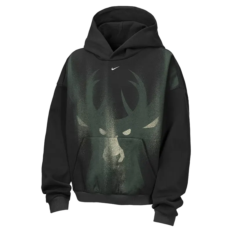 NBA x Nike Milwaukee Bucks 2026 Standard Issue Practice Hoodie - Image 2