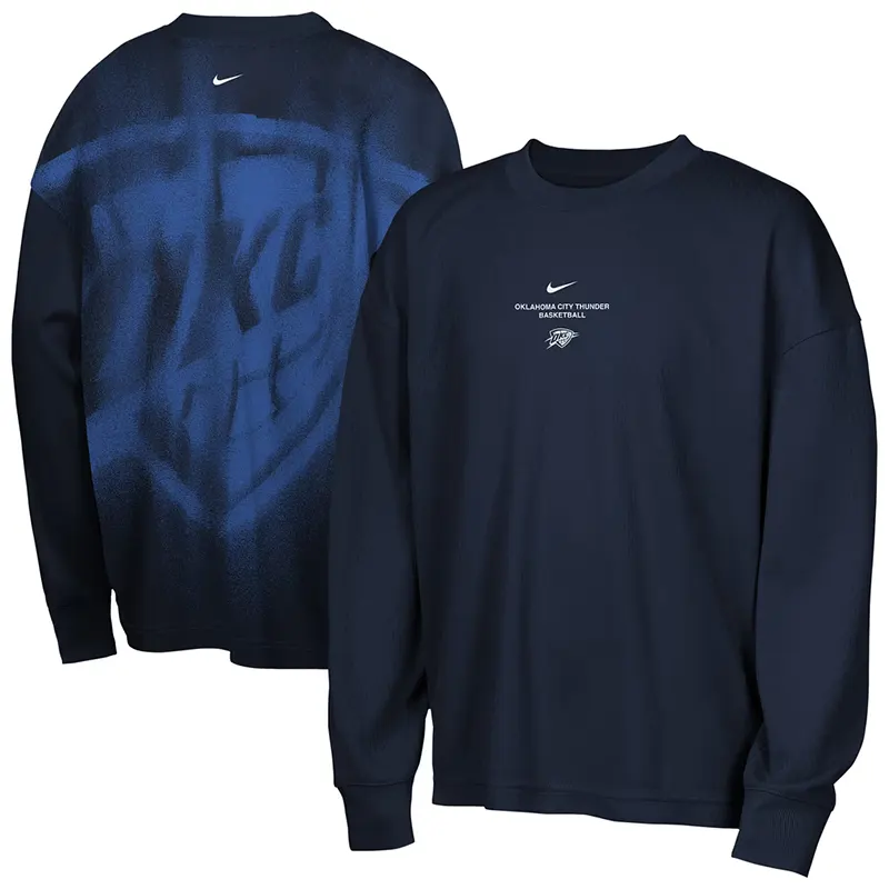 NBA x Nike Oklahoma City Thunder 2026 Standard Issue Long Sleeve T-Shirt