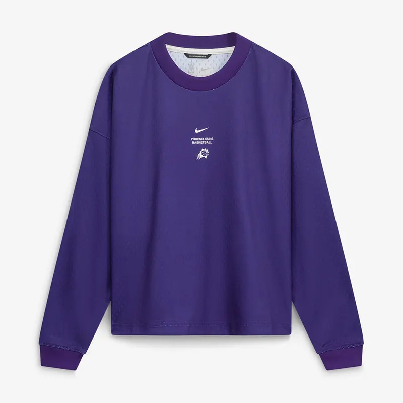 NBA x Nike Phoenix Suns 2026 Standard Issue Practice Long Sleeve T-Shirt - Image 2