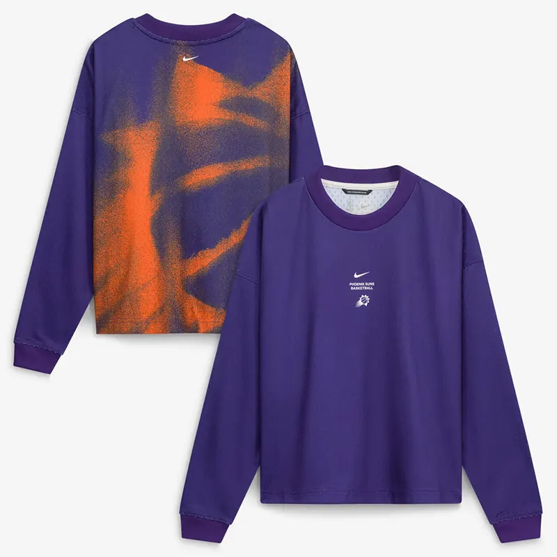 NBA x Nike Phoenix Suns 2026 Standard Issue Practice Long Sleeve T-Shirt