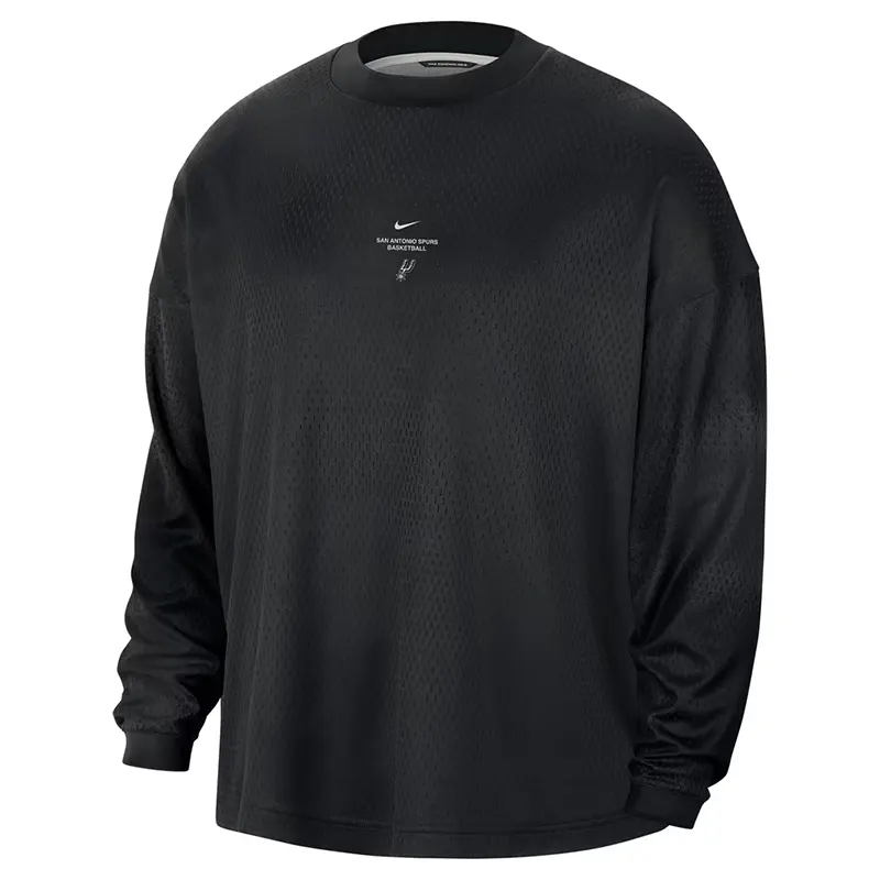 NBA x Nike San Antonio Spurs 2026 Standard Issue Practice Long Sleeve T-Shirt - Image 2