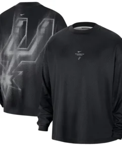 NBA x Nike San Antonio Spurs 2026 Standard Issue Practice Long Sleeve T-Shirt
