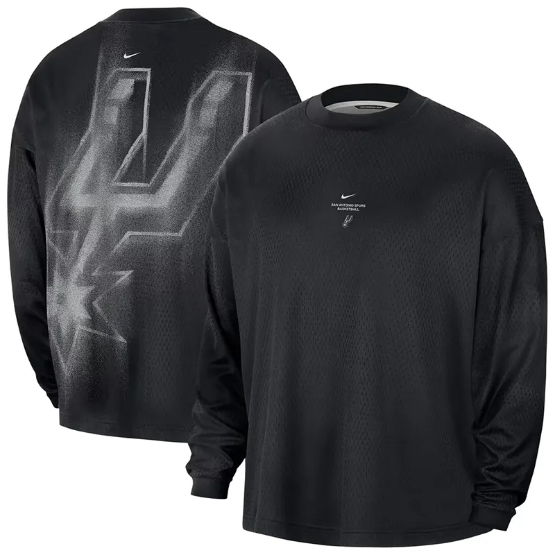 NBA x Nike San Antonio Spurs 2026 Standard Issue Practice Long Sleeve T-Shirt
