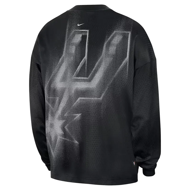 NBA x Nike San Antonio Spurs 2026 Standard Issue Practice Long Sleeve T-Shirt - Image 3