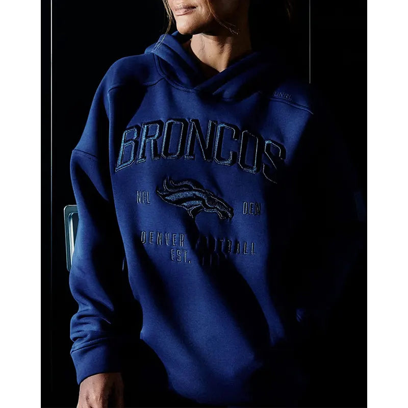 NFL Denver Broncos LTD. TerraBlend Navy Hoodie - Image 6