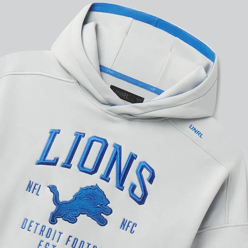 NFL Detroit Lions LTD. TerraBlend Gray Hoodie - Image 3