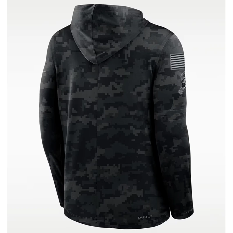 NFL Tampa Bay Buccaneers Nike Salute to Service Sideline Long-Sleeve Hooded Top - Image 2