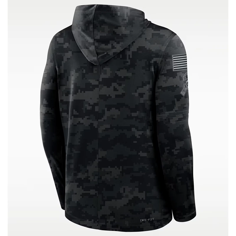 NFL Washington Commanders Nike Salute to Service Sideline Long-Sleeve Hooded Top - Image 2