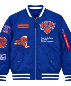NY Knicks Alpha Industries Jacket