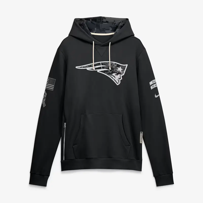 New England Patriots 2026 Salute to Service Sideline Hoodie