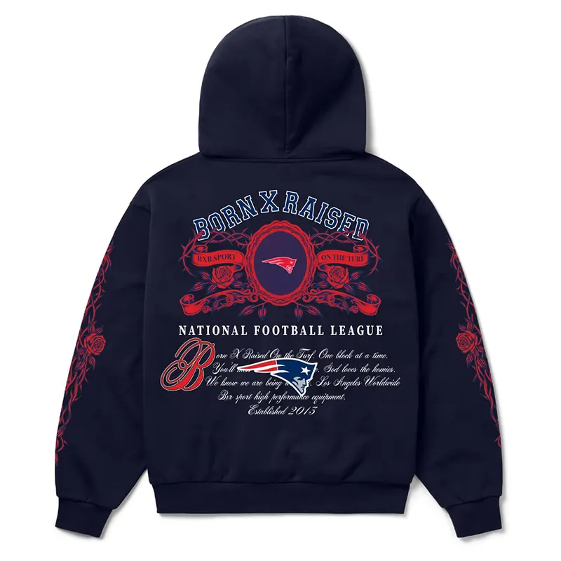 New England Patriots Born x Raised Crest Hoodie - Image 3