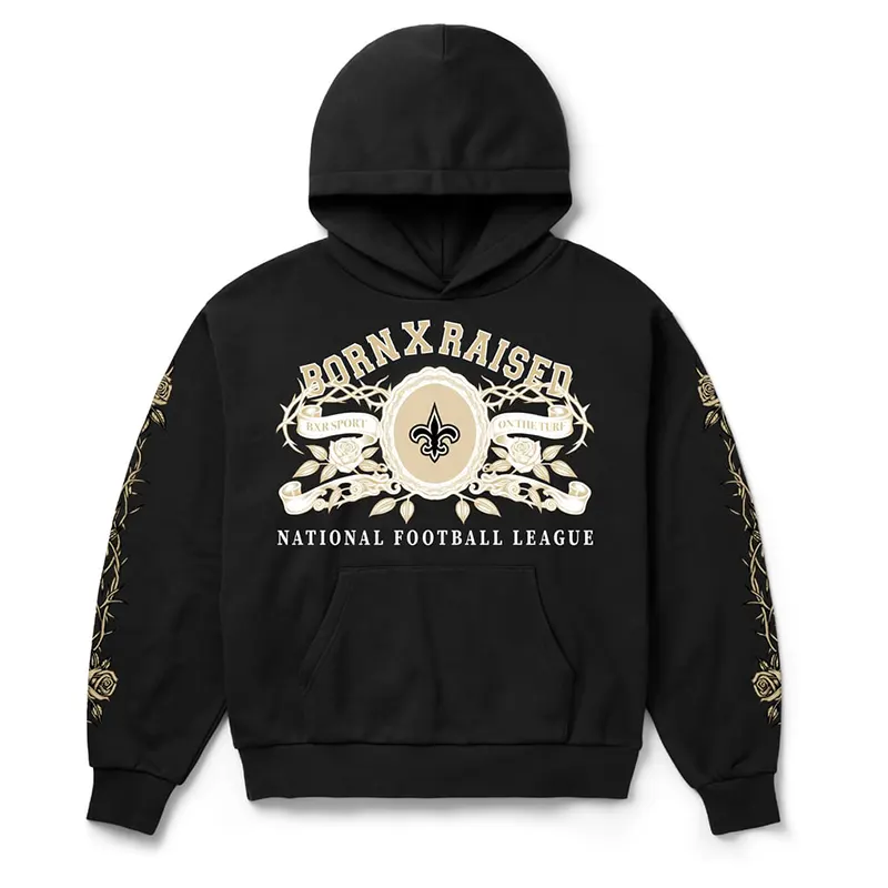New Orleans Saints Born x Raised Crest Hoodie - Image 2