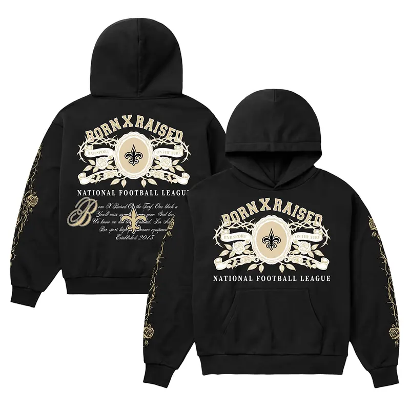 New Orleans Saints Born x Raised Crest Hoodie