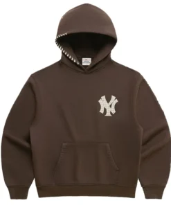 New York Yankees Applique Brown Hoodie