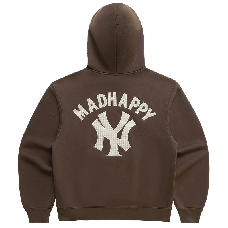 New York Yankees Applique Brown Hoodie - Image 2