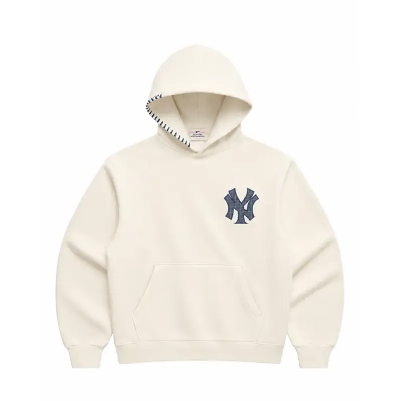 New York Yankees Pullover Vanilla Hoodie - Image 2