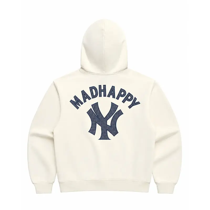 New York Yankees Pullover Vanilla Hoodie - Image 3