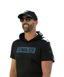 Nick Sirianni 2026 Philadelphia Eagles Short Sleeve Hooded T-Shirt