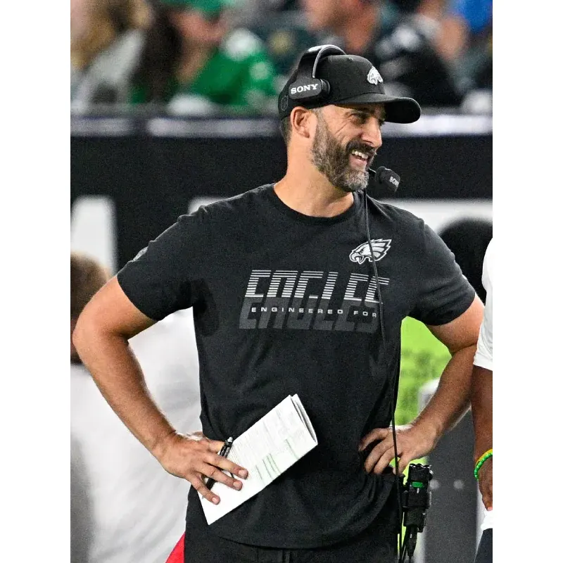 Nick Sirianni 2026 Philadelphia Eagles Sideline T-Shirt - Image 5