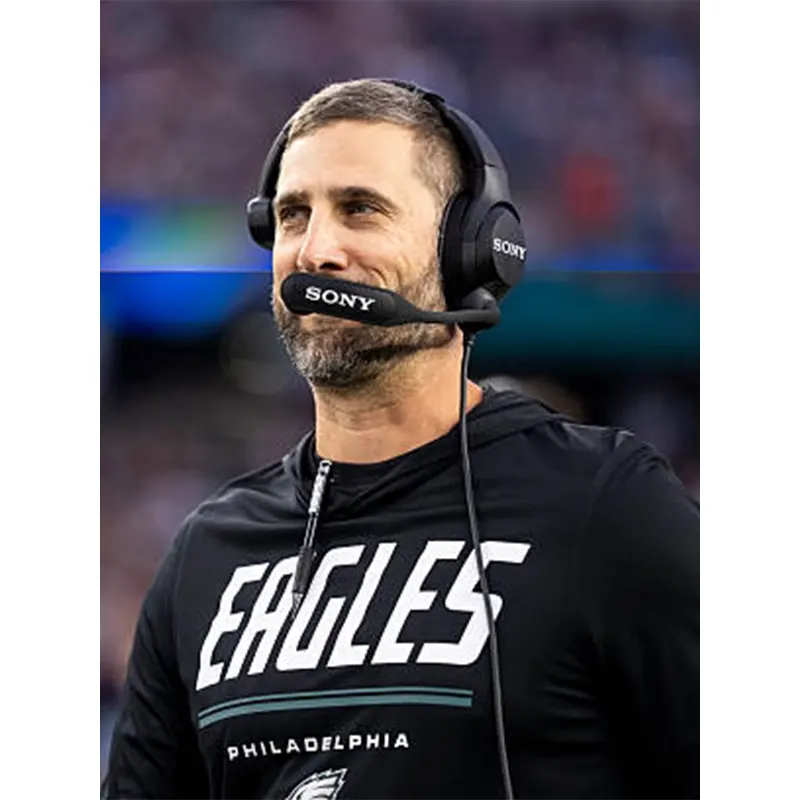 Nick Sirianni Preseason 2026 Eagles Long Sleeve Hooded T-Shirt - Image 5