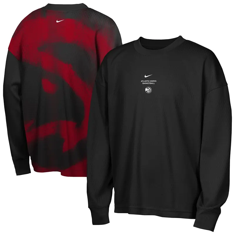 Nike x NBA Atlanta Hawks 2026 Standard Issue Long Sleeve T-Shirt