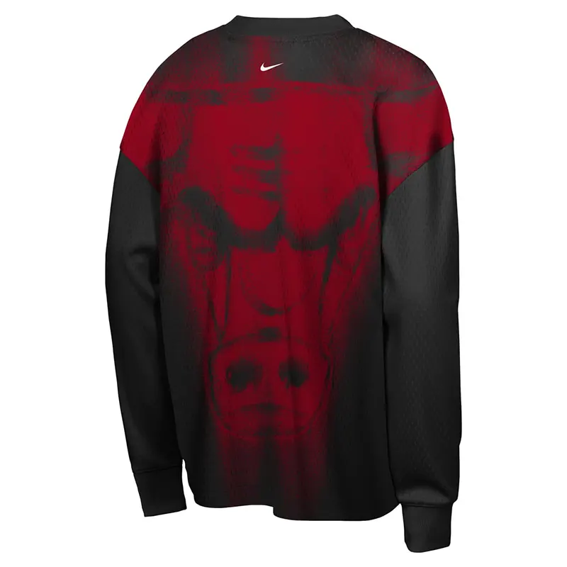 Nike x NBA Chicago Bulls 2026 Standard Issue Long Sleeve T-Shirt - Image 3