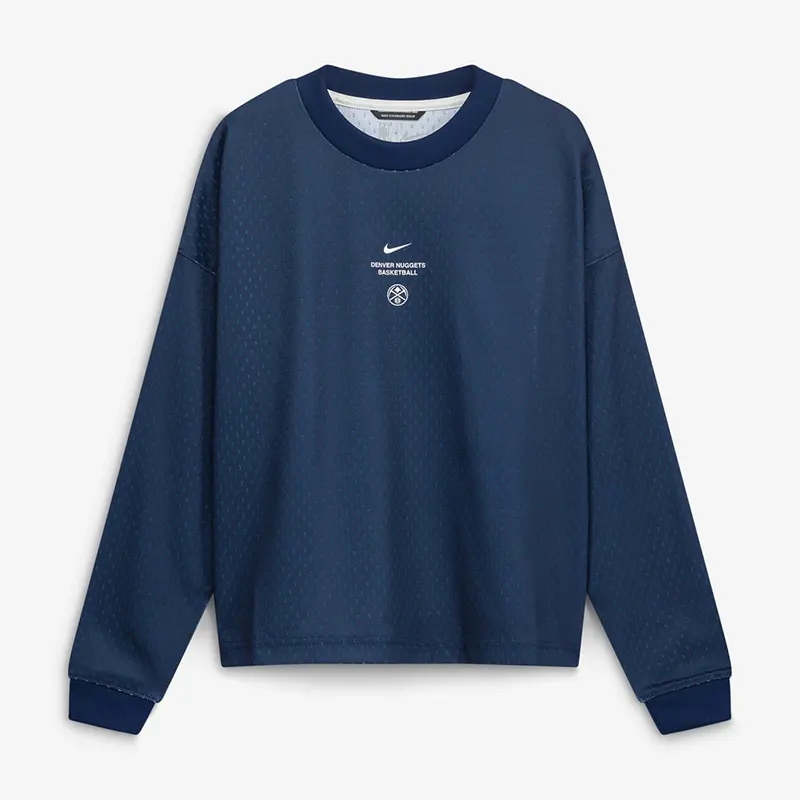 Nike x NBA Denver Nuggets 2026 Standard Issue Long Sleeve T-Shirt - Image 2
