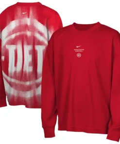 Nike x NBA Detroit Pistons 2026 Standard Issue Long Sleeve T-Shirt