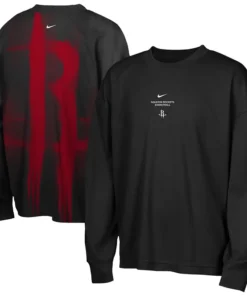 Nike x NBA Houston Rockets 2026 Standard Issue Long Sleeve T-Shirt