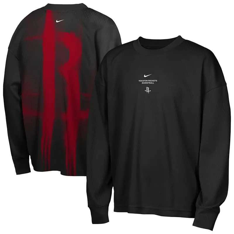 Nike x NBA Houston Rockets 2026 Standard Issue Long Sleeve T-Shirt