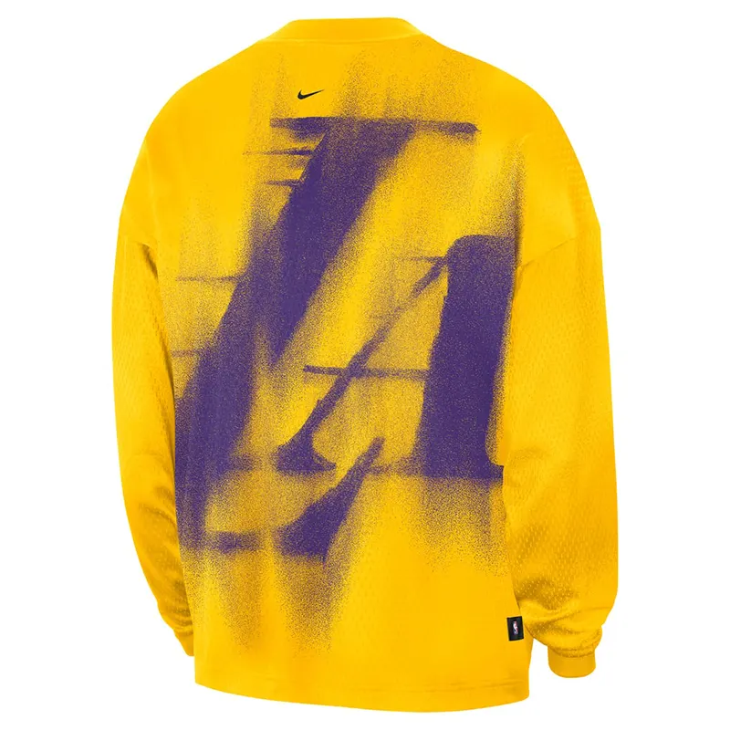 Nike x NBA Los Angeles Lakers 2026 Standard Issue Long Sleeve T-Shirt - Image 3