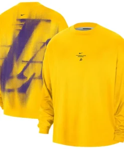Nike x NBA Los Angeles Lakers 2026 Standard Issue Long Sleeve T-Shirt