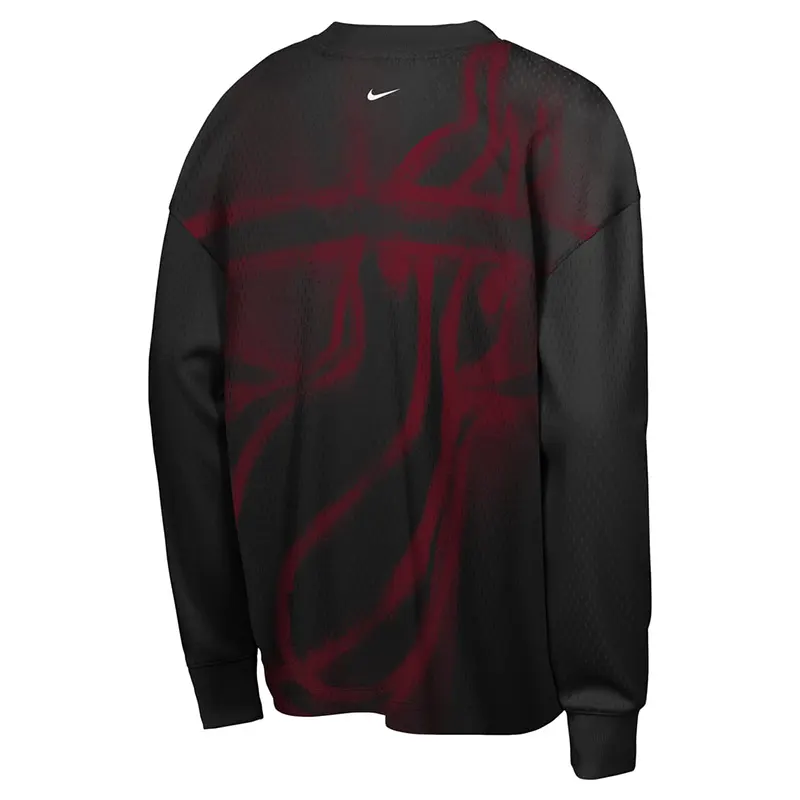 Nike x NBA Miami Heat 2026 Standard Issue Long Sleeve T-Shirt - Image 3