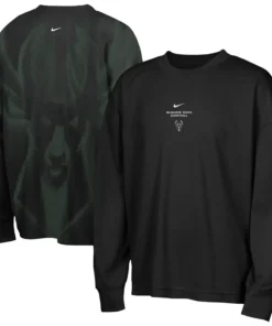 Nike x NBA Milwaukee Bucks 2026 Standard Issue Long Sleeve T-Shirt