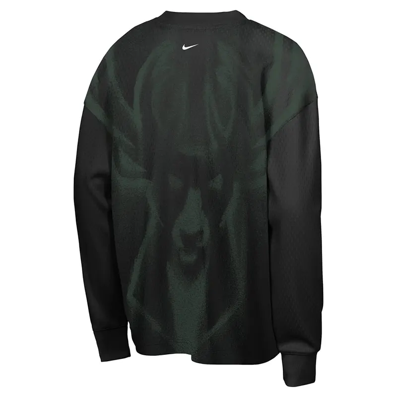 Nike x NBA Milwaukee Bucks 2026 Standard Issue Long Sleeve T-Shirt - Image 3