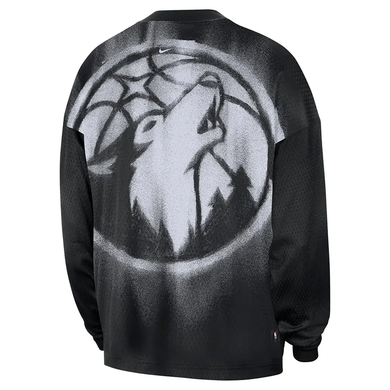 Nike x NBA Minnesota Timberwolves 2026 Standard Issue Long Sleeve T-Shirt - Image 3