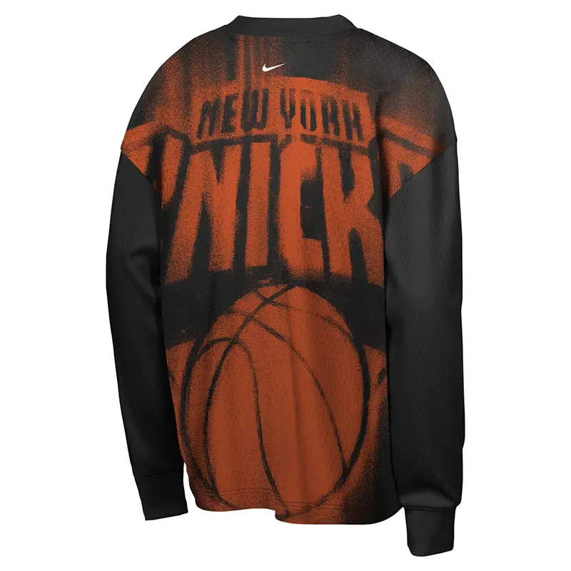 Nike x NBA New York Knicks 2026 Standard Issue Long Sleeve T-Shirt - Image 3