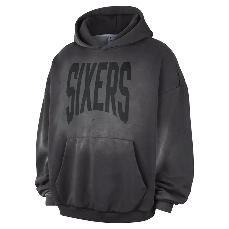 Nike x NBA Philadelphia 76ers 2026 Standard Issue Travel Washed Hoodie - Image 2
