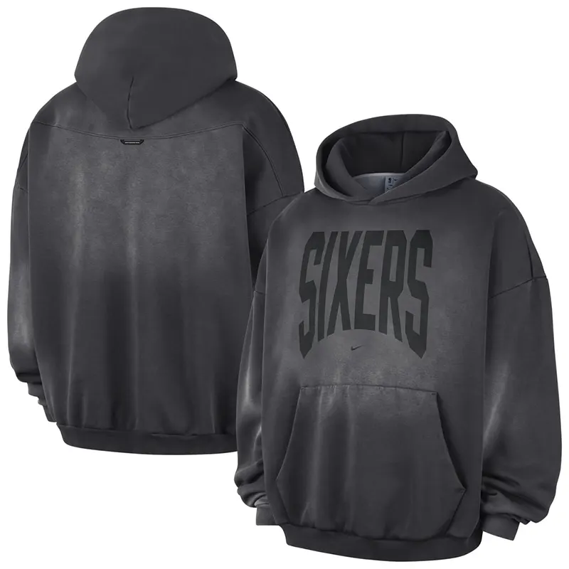 Nike x NBA Philadelphia 76ers 2026 Standard Issue Travel Washed Hoodie