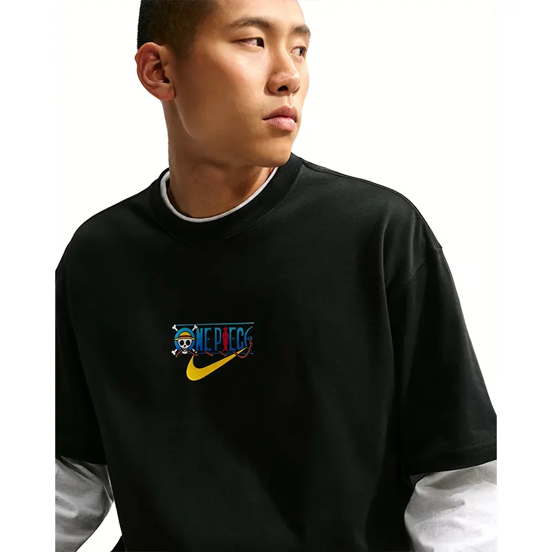 Nike x One Piece Black T-Shirt - Image 2