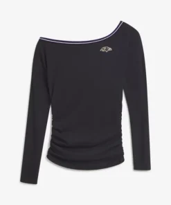 Off Season x NFL Baltimore Ravens Off The Shoulder Long Sleeve Top
