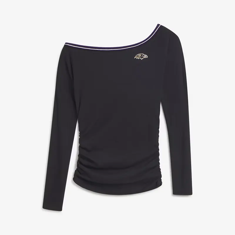 Off Season x NFL Baltimore Ravens Off The Shoulder Long Sleeve Top