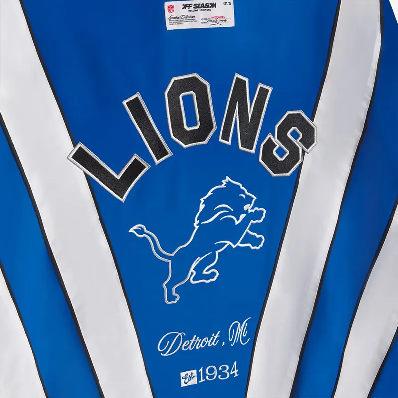 Off Season x NFL Detroit Lions Full-Zip Windbreaker Jacket - Image 6