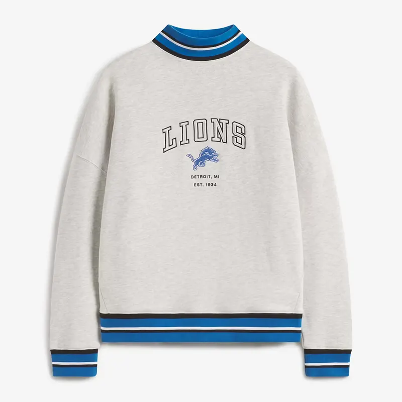 Off Season x NFL Detroit Lions Mock Neck Sweatshirt