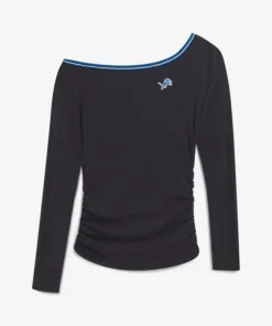 Off Season x NFL Detroit Lions Off The Shoulder Long Sleeve Top