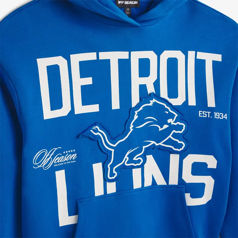 Off Season x NFL Detroit Lions Oversized Hoodie - Image 3