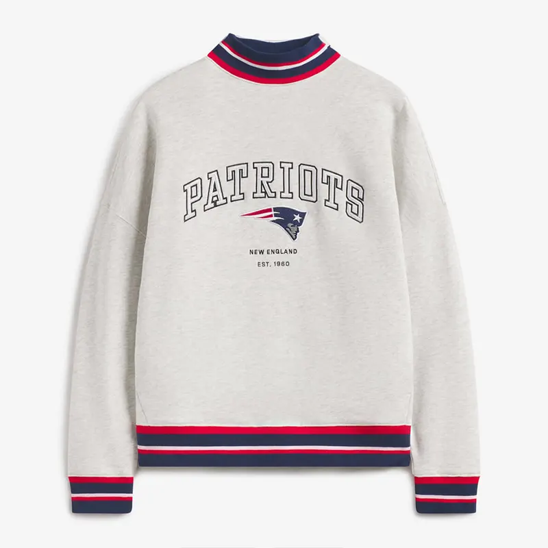 Off Season x NFL New England Patriots Mock Neck Sweatshirt