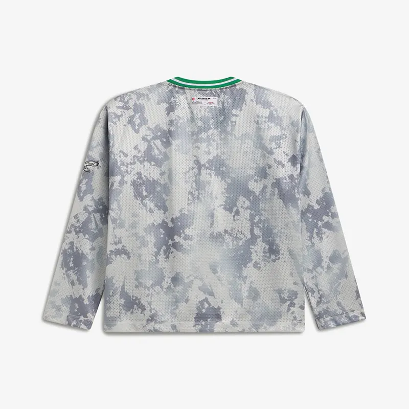 Off Season x NFL Philadelphia Eagles Camo Mesh Long Sleeve V-Neck Top - Image 2